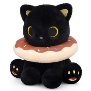 black cat plushie