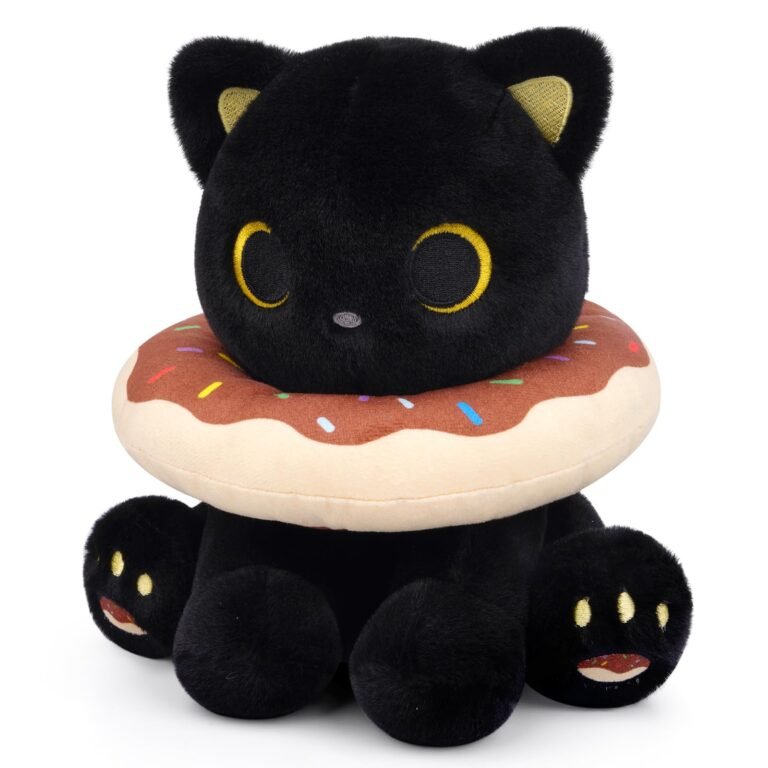 black cat plushie